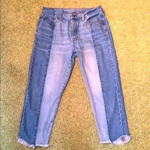 American eagle two color wash boyfriend jeans